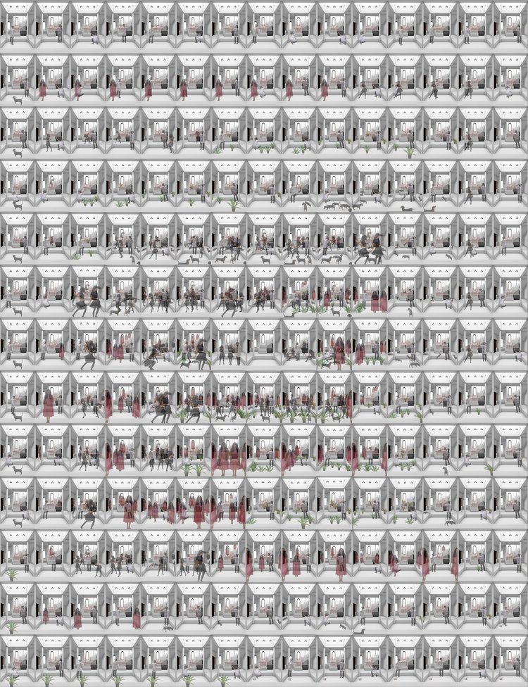 Hello World! tiled pattern